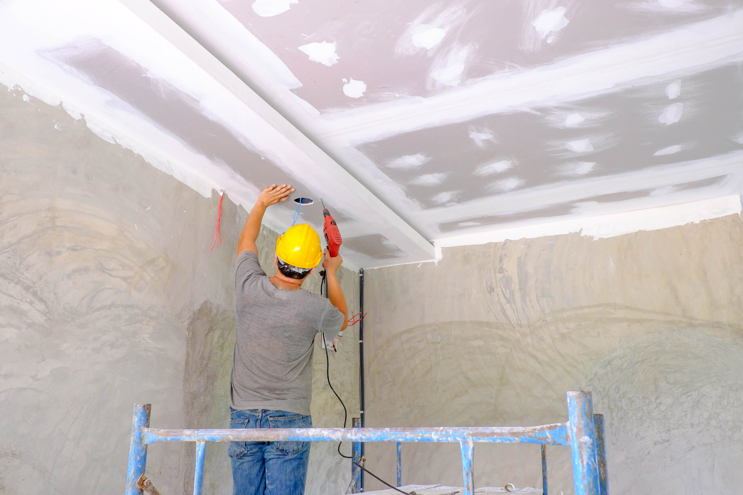 Commercial Drywall Project in BC – Large-scale drywall installation in an office space.